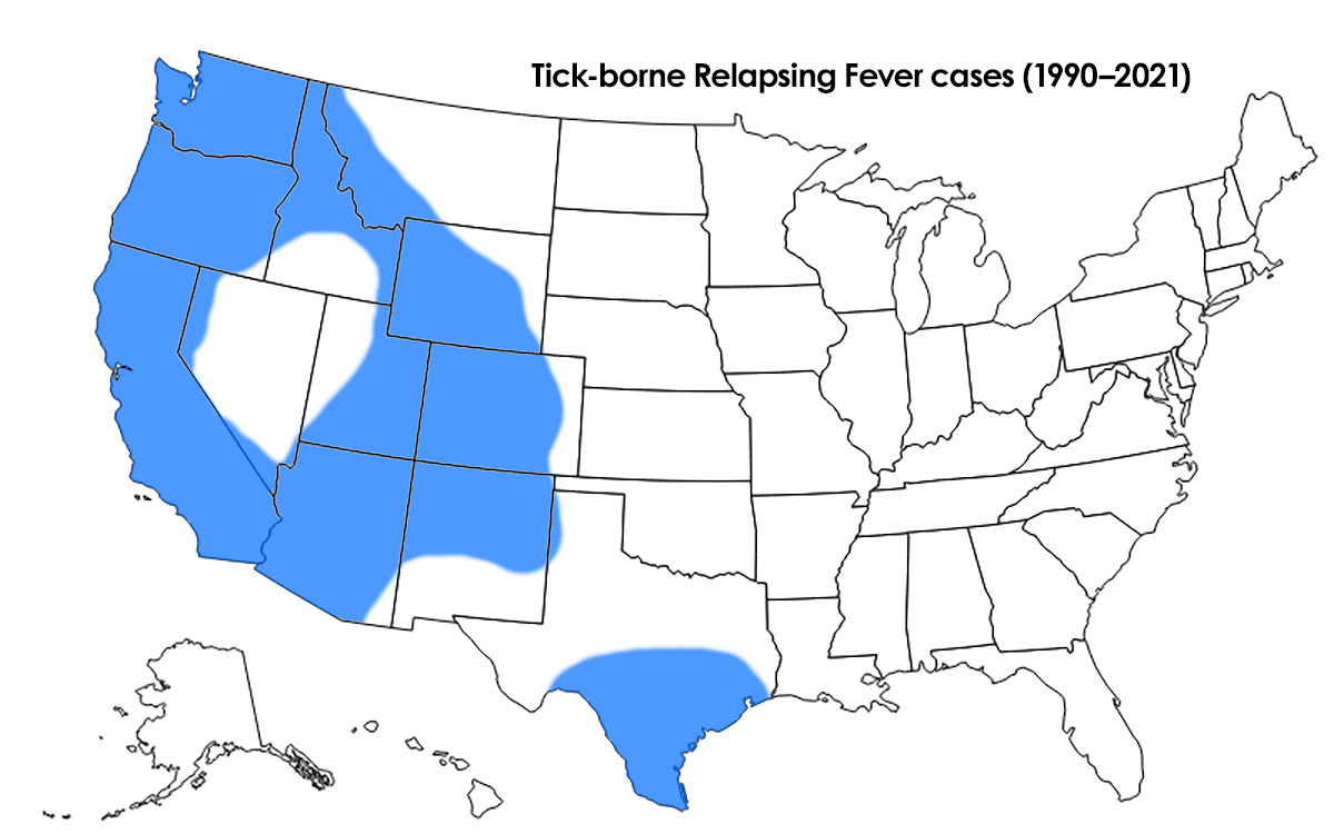 Tick-Borne Relapsing Fever statistics (1990-2021)